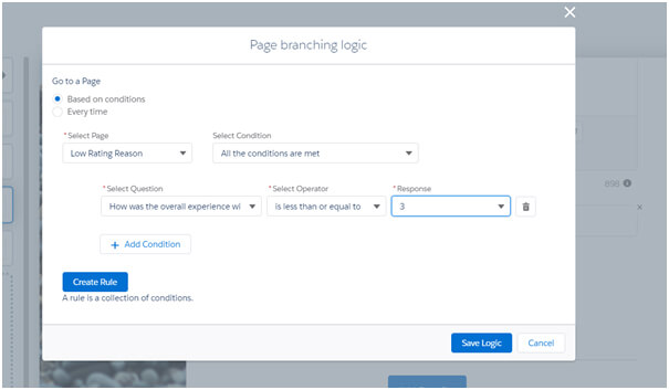 Overall Experience page