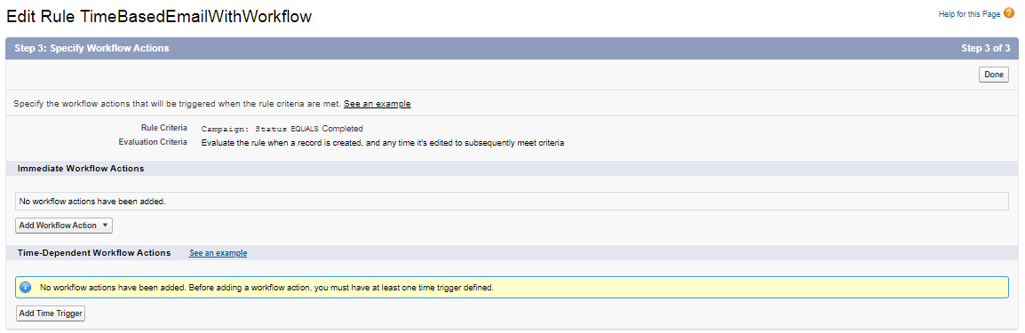 edit New Workflow Rule