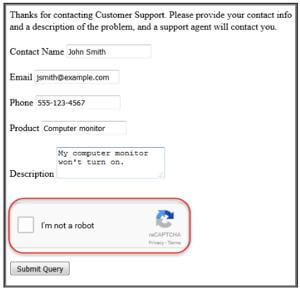 Salesform form
