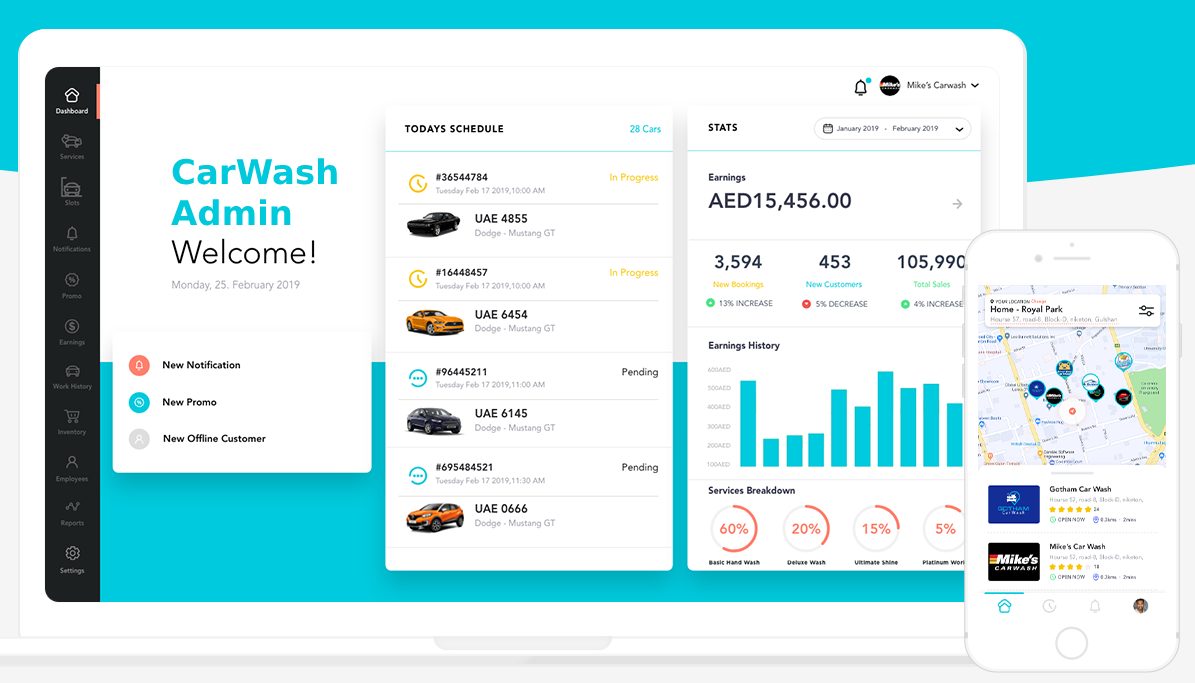 Carwash Admin Panel