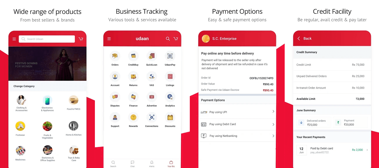 Udaan B2B ecommerce App