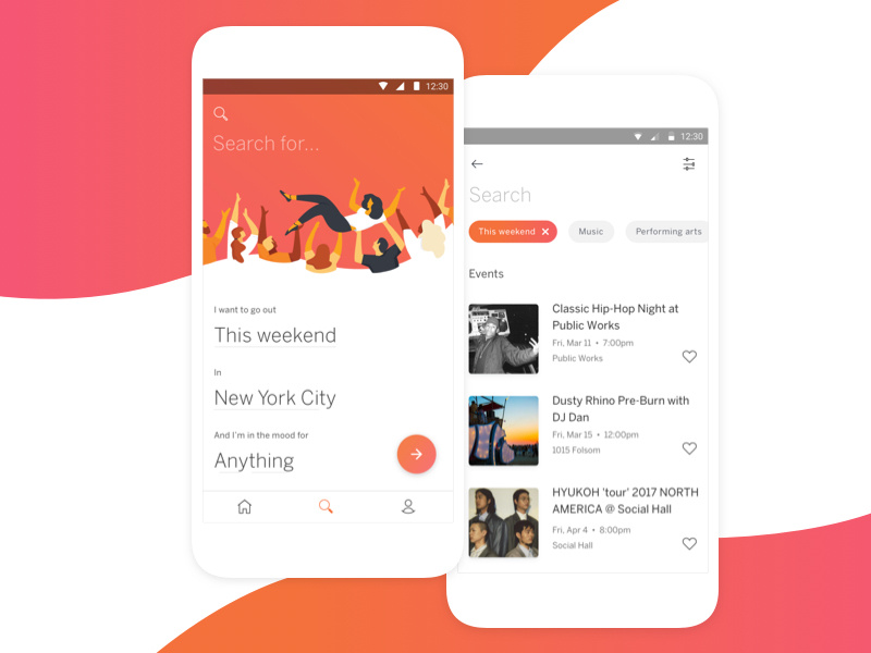eventbrive app search