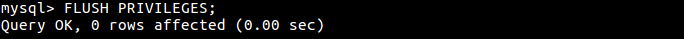 16 mysql FLUSH PRIVILEGES