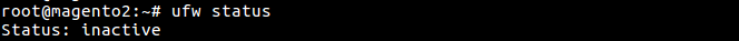 5 ufw status