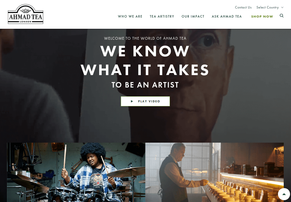 Ahmad Tea store in Magento