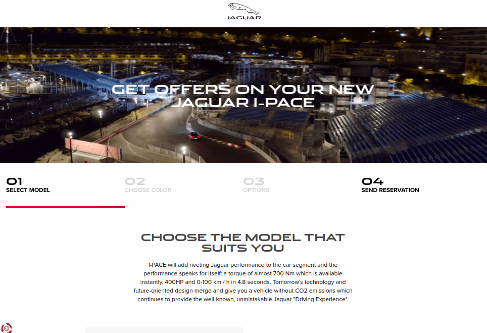 Jaguar NCG ecommerce store in Magento
