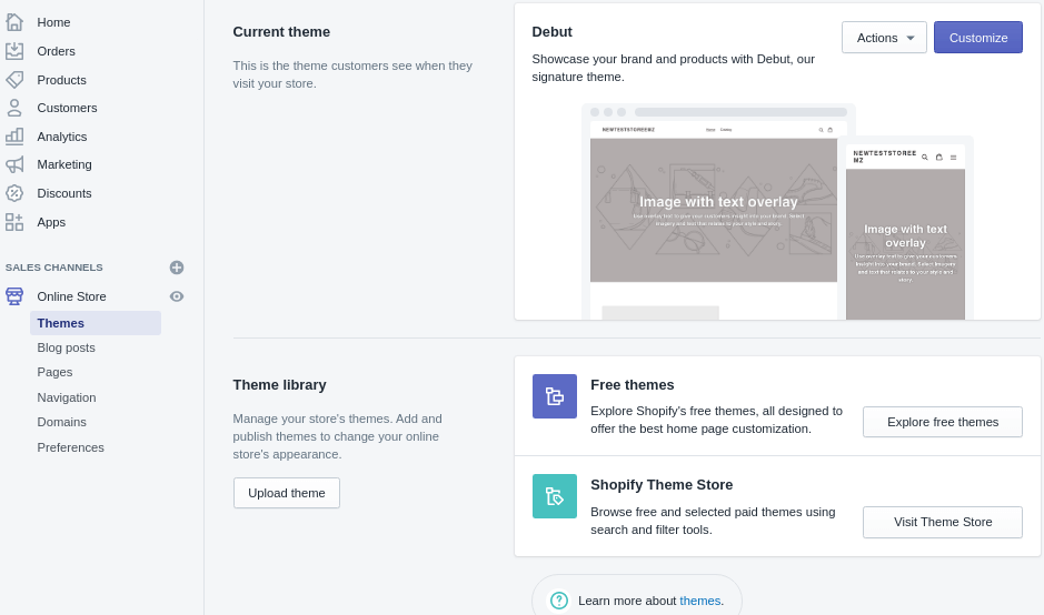 customize look of shopify store