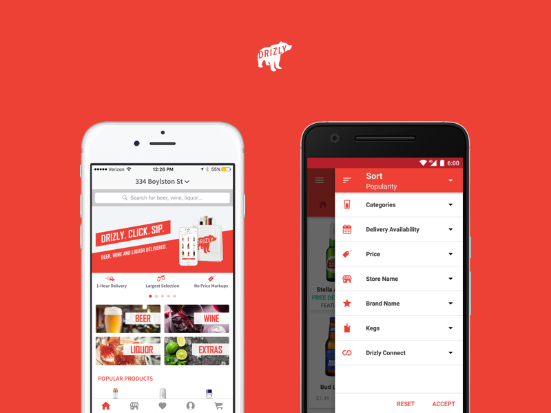 drizly alcohol liquor delivery app