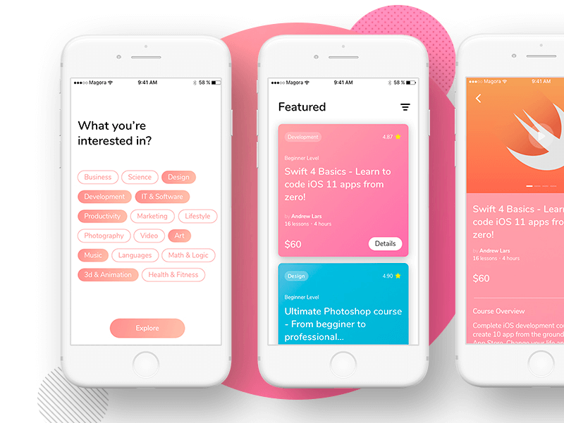 e learning app courses