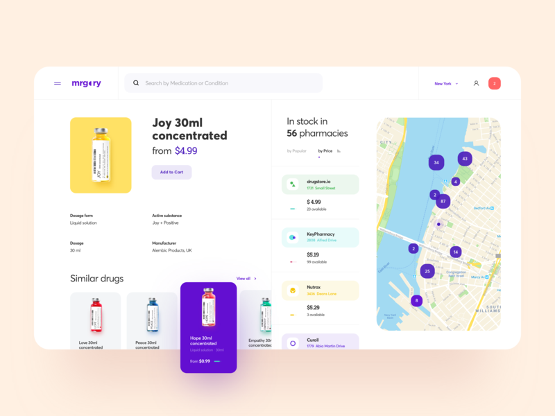 medicine drug in stock inventory in medicine app
