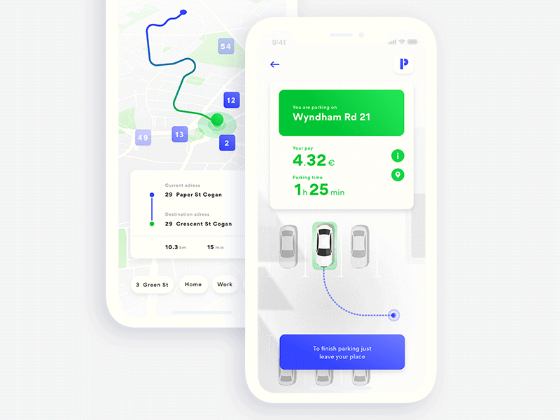 parking app concept