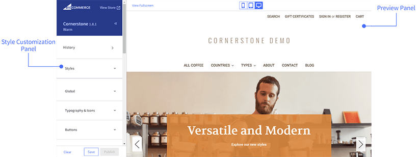 bigcommerce Design Customization