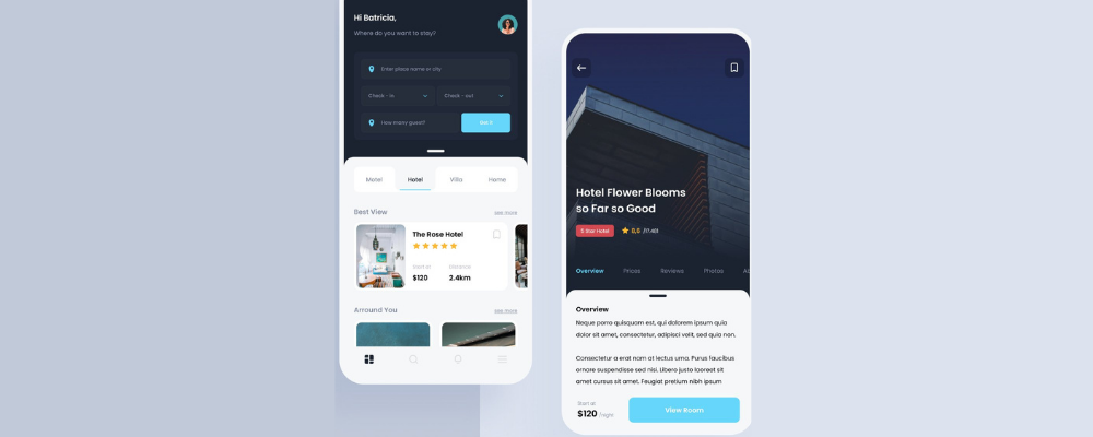 hotel booking app