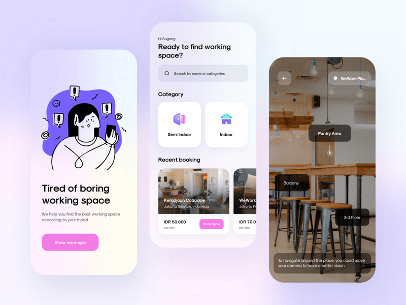 coworking space finding app