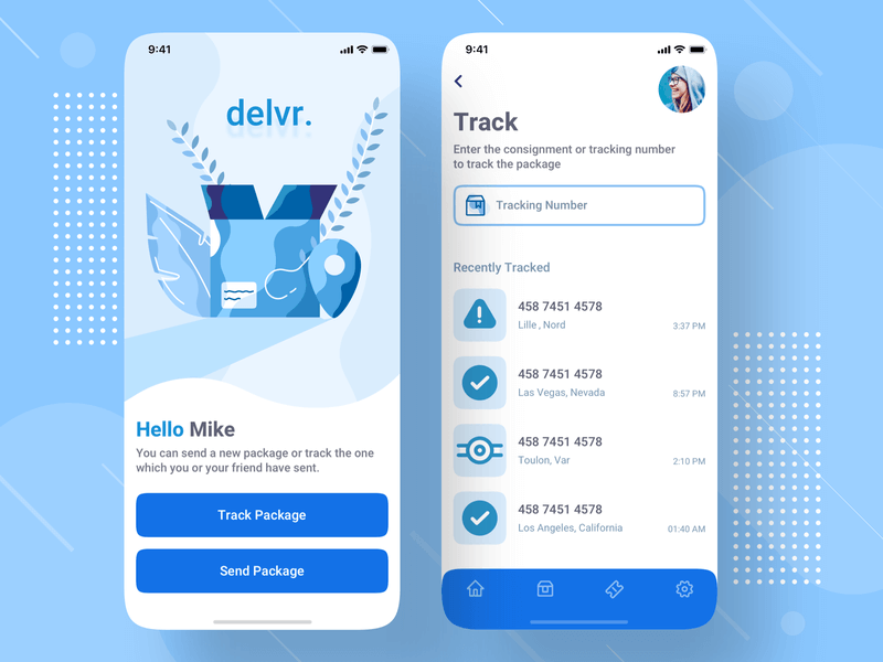 item delivery logistics app