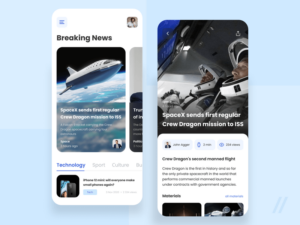 news app ui