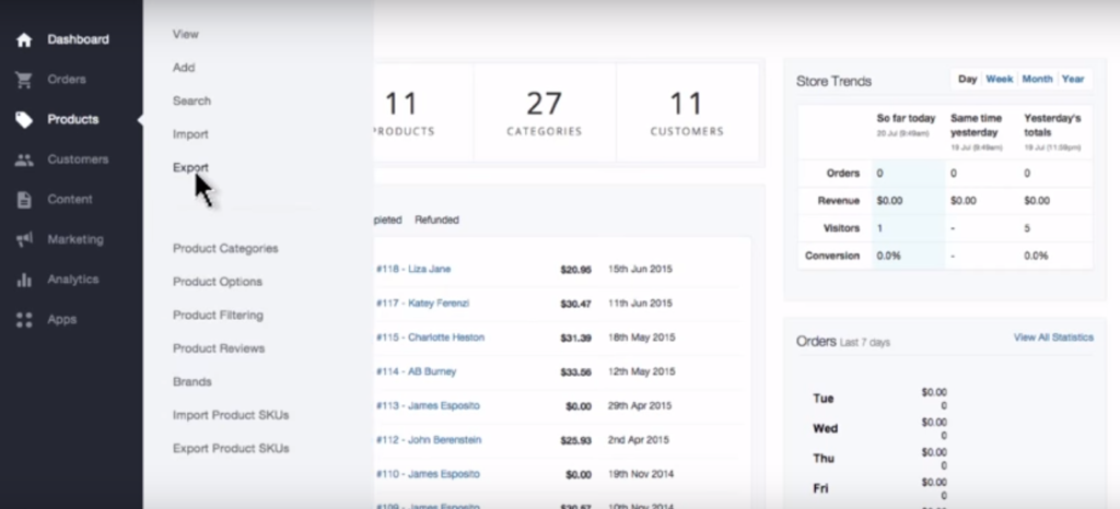 Export Your BigCommerce Store Data