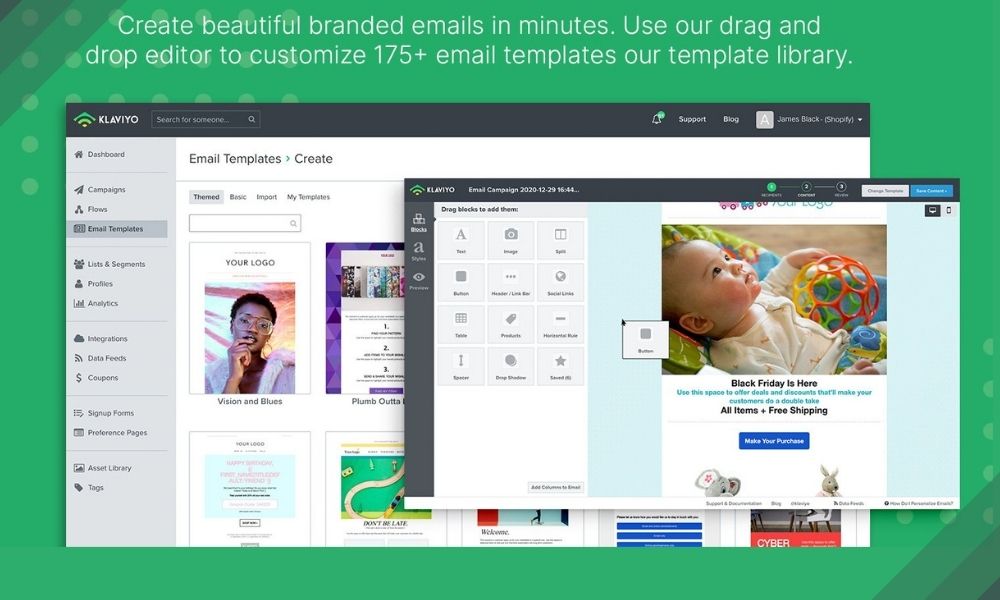 Klaviyo marketing automation software for Shopify
