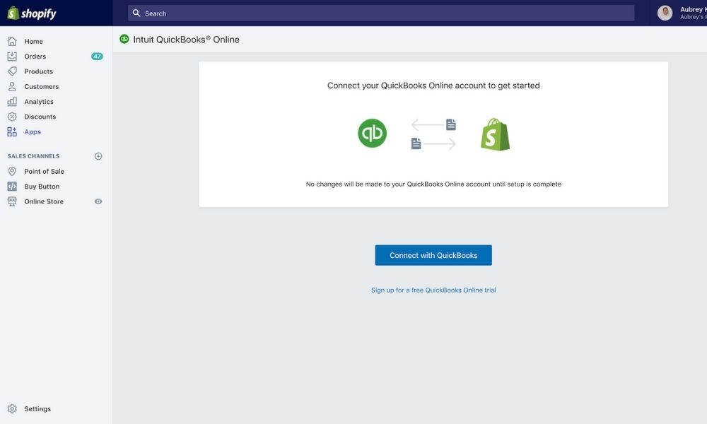Quickbooks Sync by Bold app Shopify