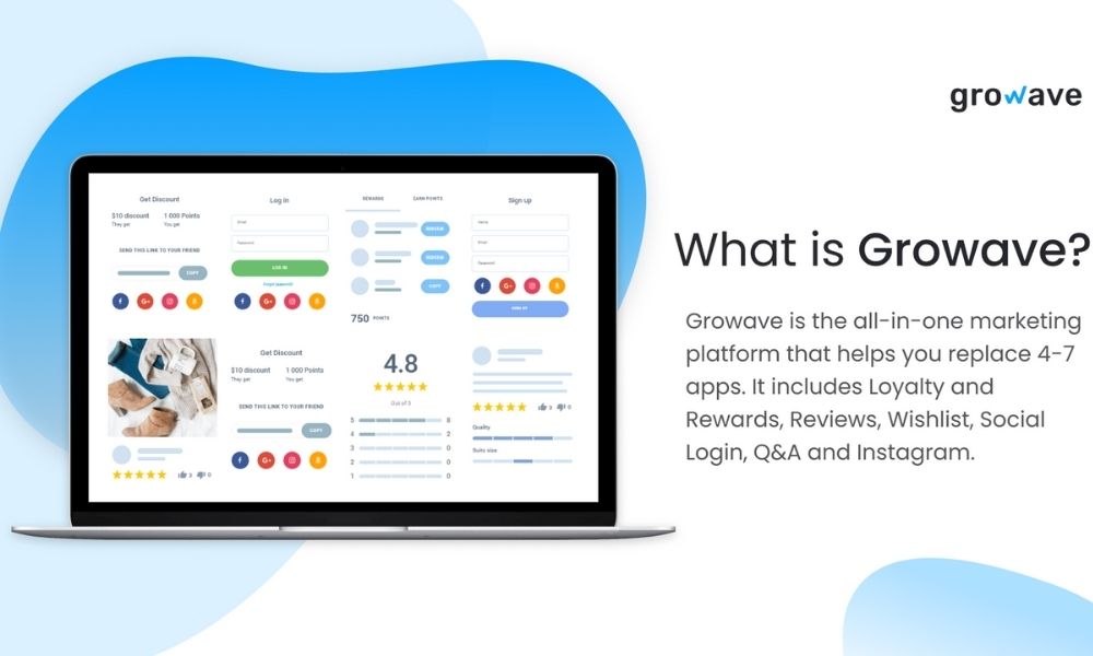 Reviews, Loyalty, Wishlist by Growave app Shopify