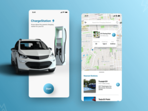 e vehicle charging station finder mobile app