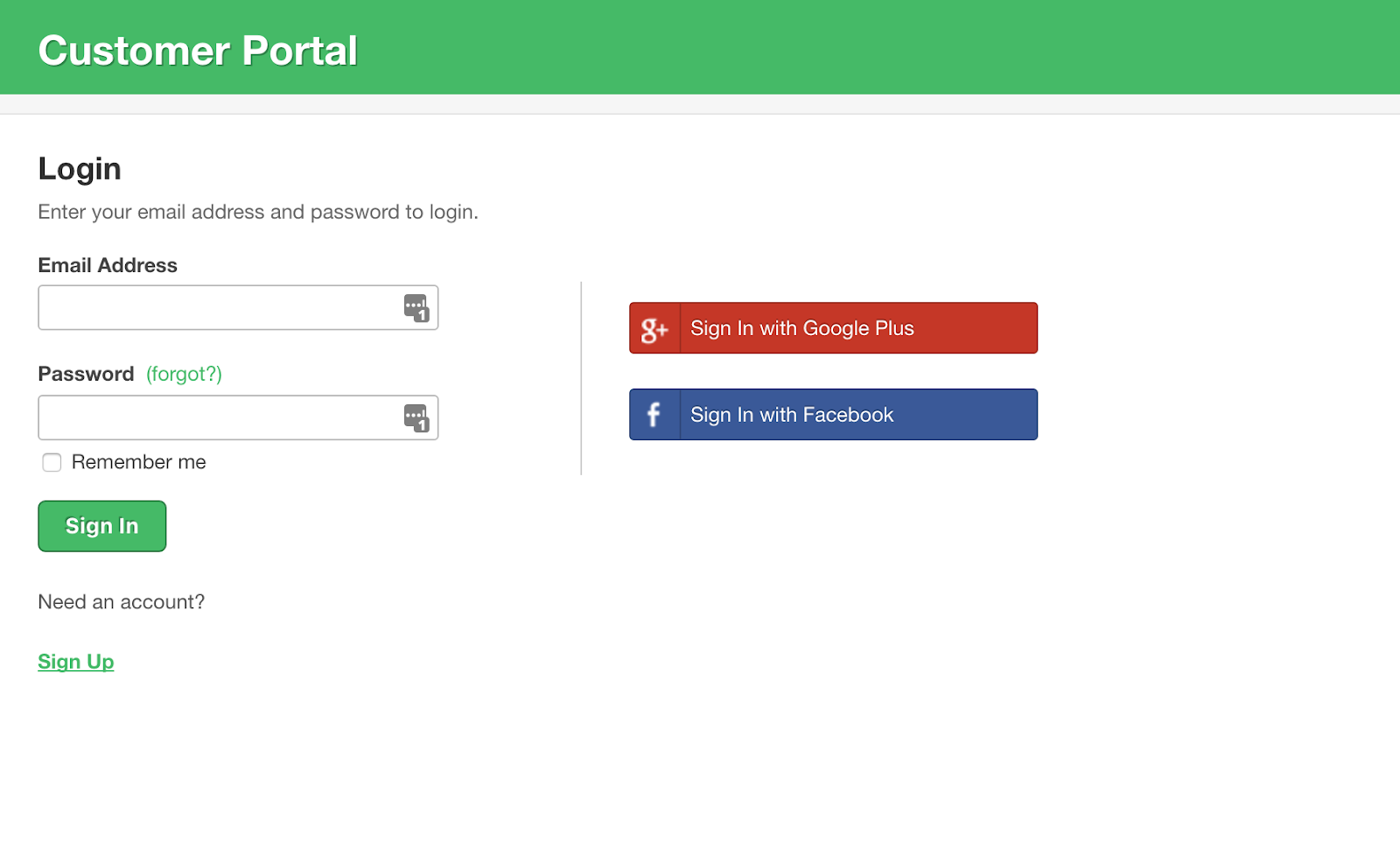 simplify login and registration