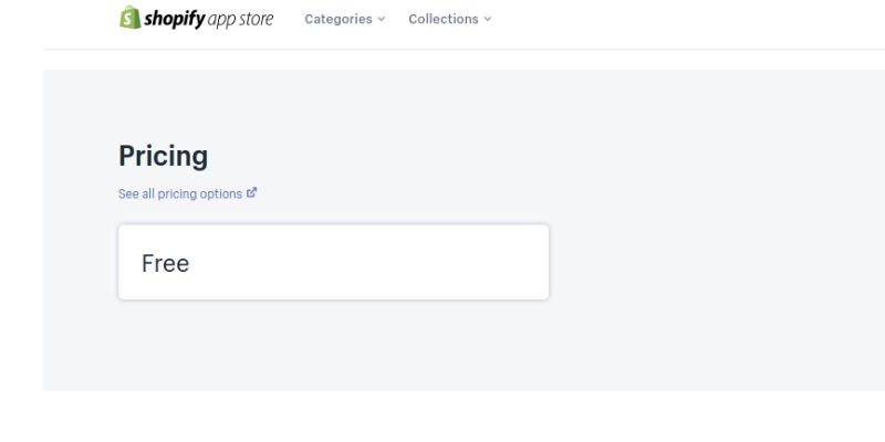 pricing of shopify app