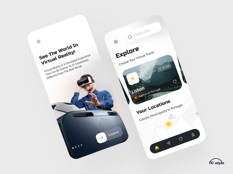 virtual travel tour flight booking app
