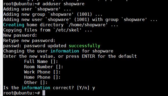 add a user for php-fpm