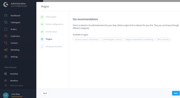 Click on the Skip button