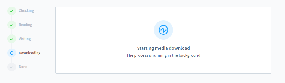 starting media download