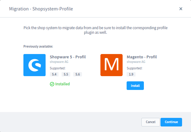 initiate the migration process
