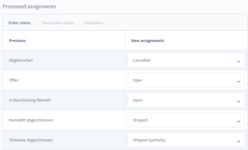 Processed Assignments