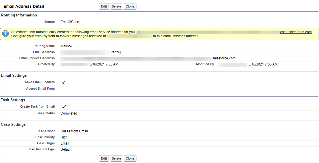 email address details