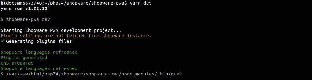 begin local development