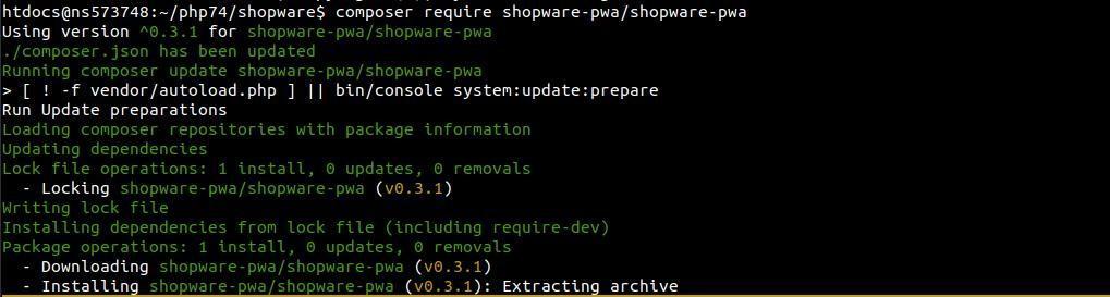 Navigate to the Shopware root directory