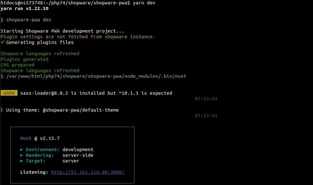 instance is ready to go