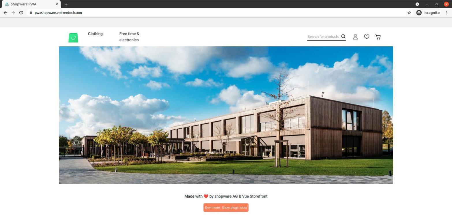 pass a proxy on the Nginx web server