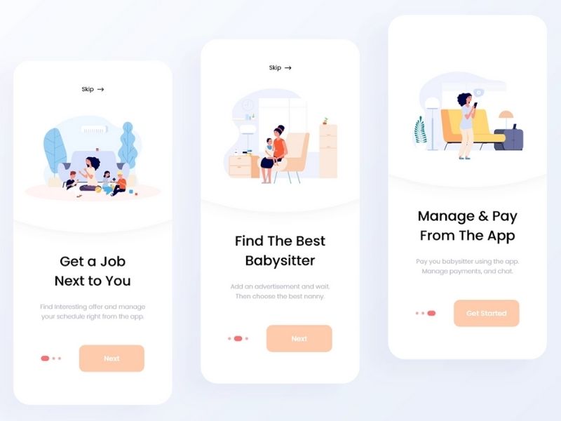 Babysitting mobile app development 3