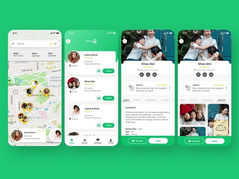 Babysitting mobile app development 4