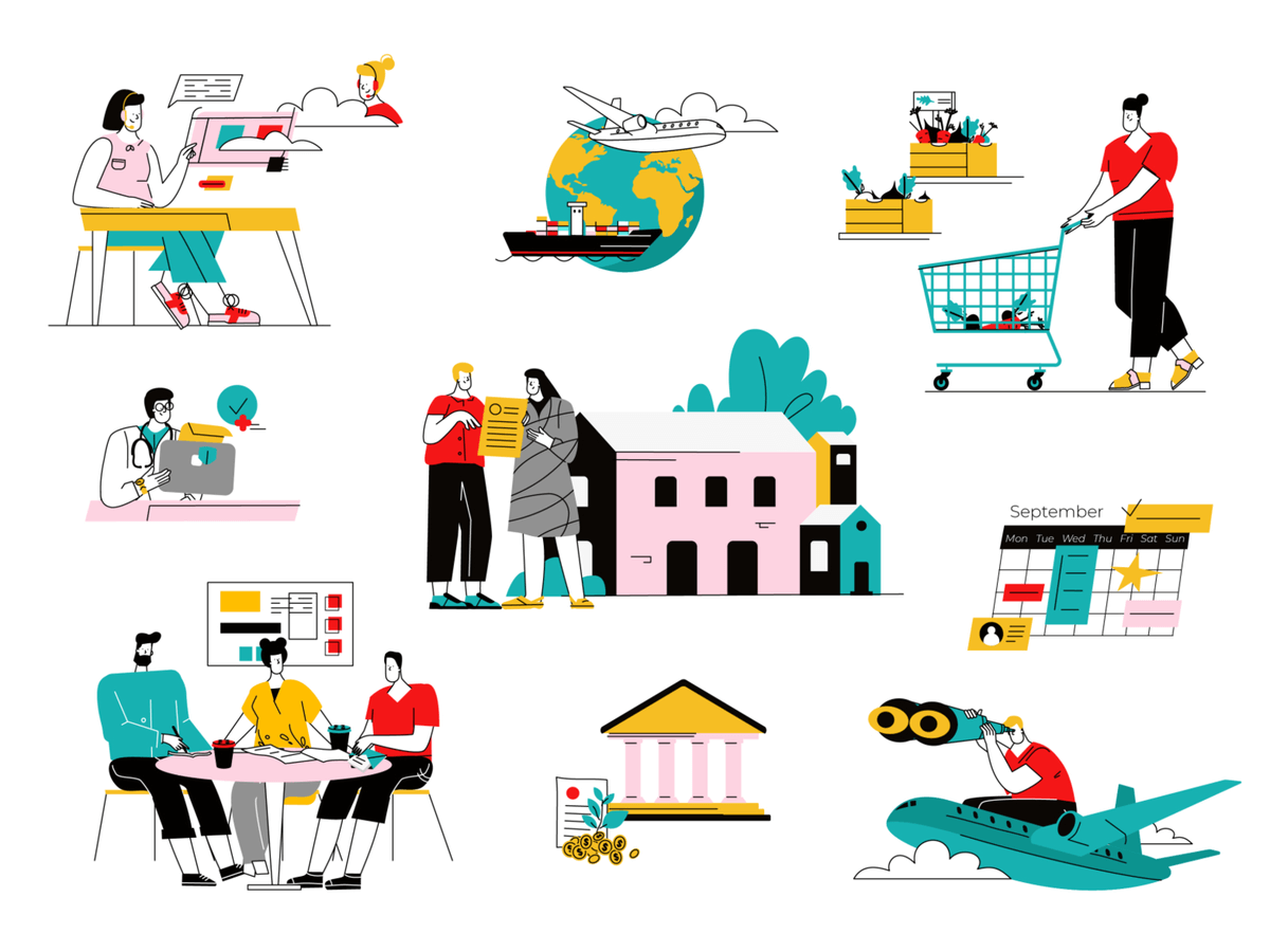 types of UI Illustrations