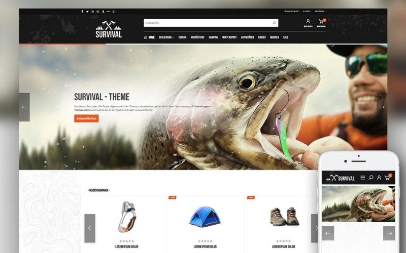 SURVIVAL Responsive Premium Theme
