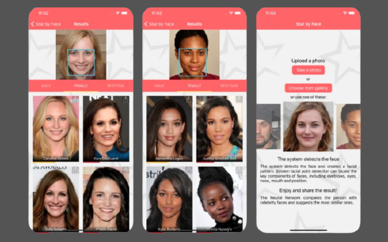 Star by face app