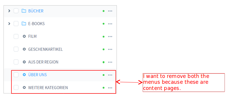 shopware remove categories 1