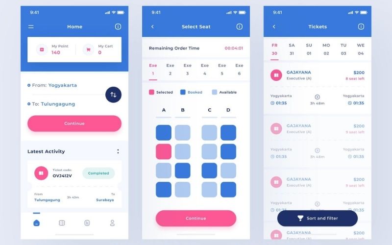 Bus Ticket Booking Mobile App