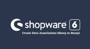 Create Data Associations Many to Many Shopware