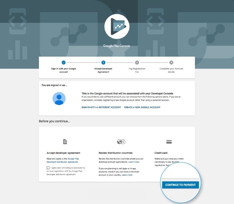 Open A Developer Account On Google Play Developer Console