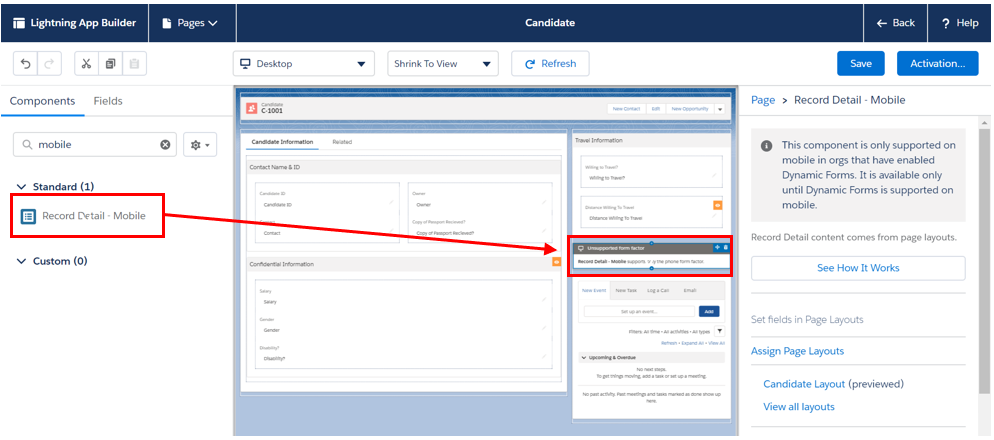  Add a mobile component