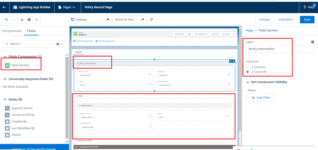 Record Details components after migration to Dynamic Forms