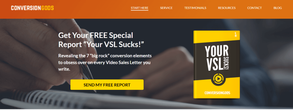 Report download (Conversion Gods)